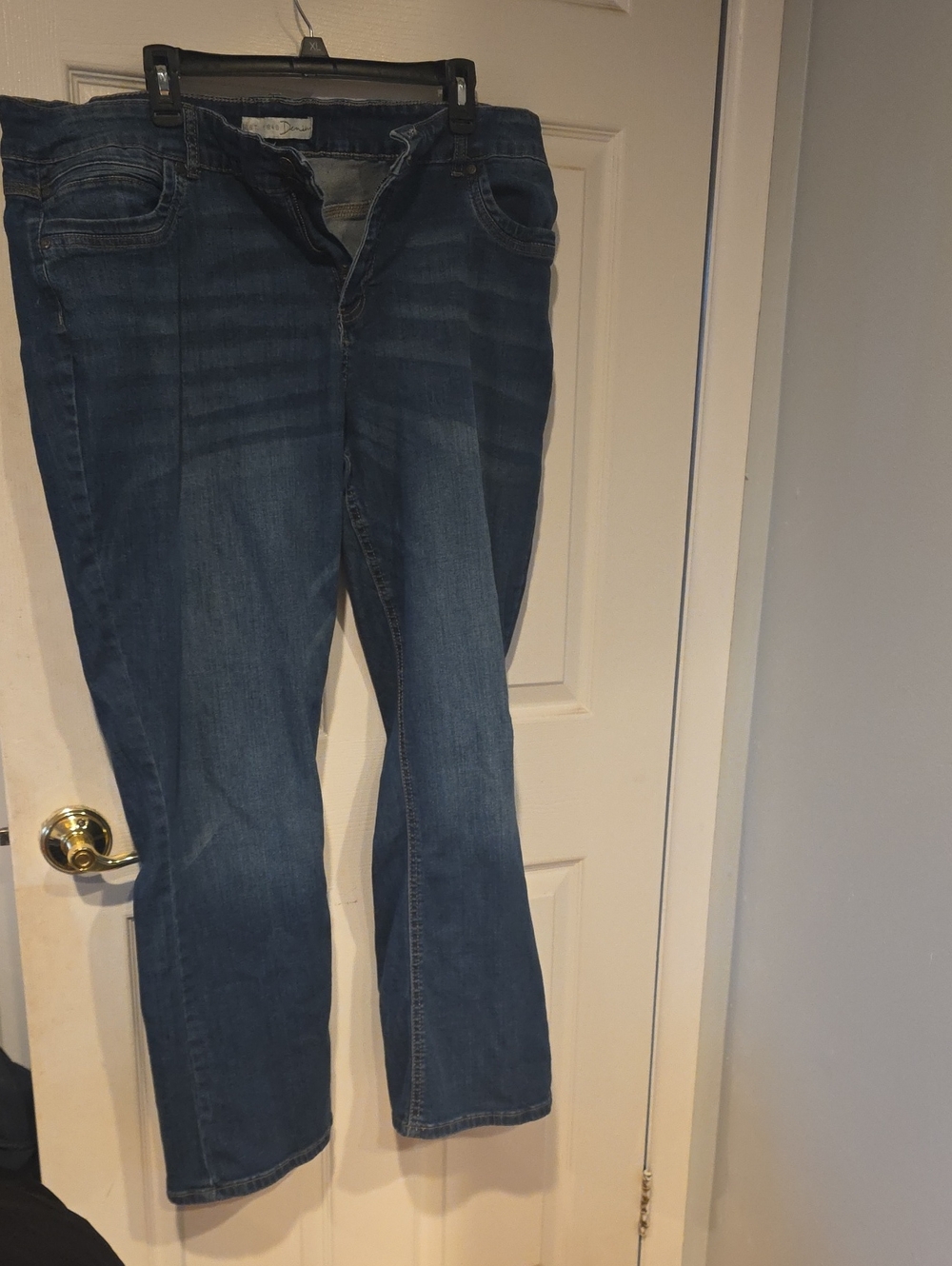 Women's Flare Leg Blue Denim Jeans